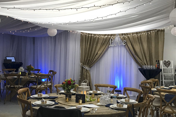 Draping and lighting