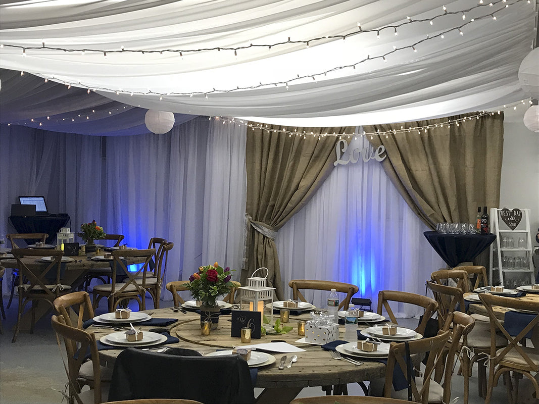 Draping and lighting