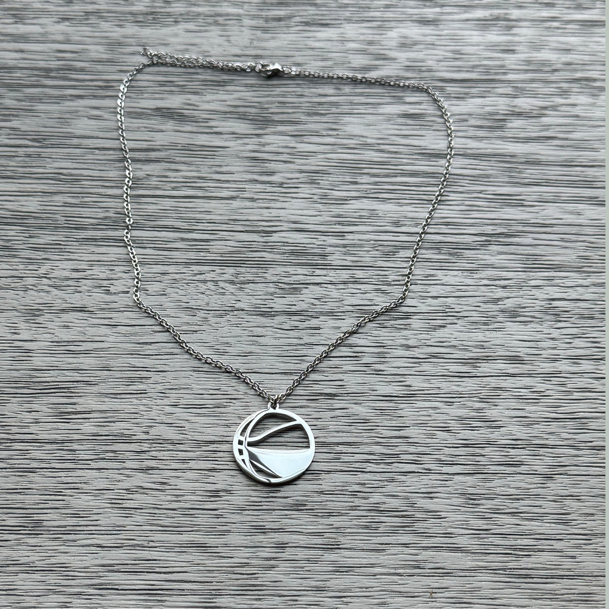 Personalized Basketball Necklace - Custom Stainless Steel Sports Jewelry