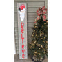 BELIEVE Santa Leaner Sign - Handcrafted Gray Wood Holiday Decor