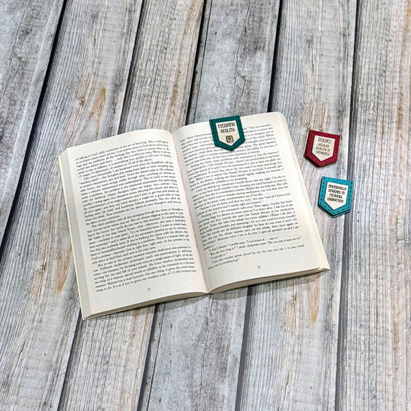 'Emotionally Attached to Fictional Characters' - Magnetic Cork Bookmark