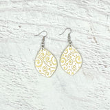 Swirls ColorPop Earrings Ivory