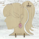 Swirls ColorPop Earrings Red