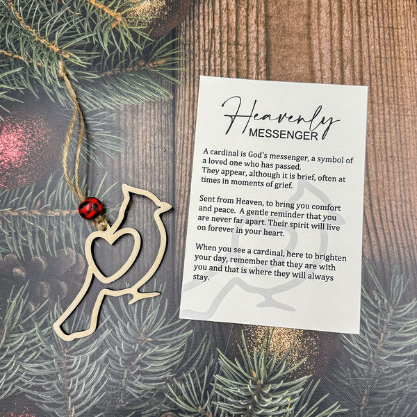 Cardinal Storyteller Ornament - Heavenly Messenger