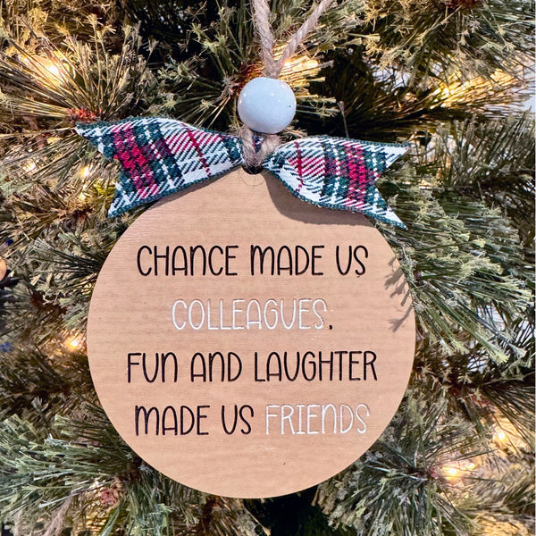 Co-Workers Christmas Ornament - Holiday Gift for Office Friends