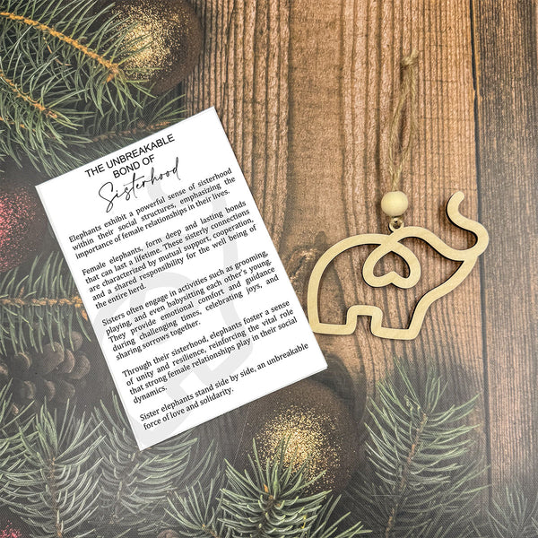 Elephant Storyteller Ornament - Unbreakable Bond of Sisterhood