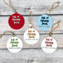 Full of Holiday Spirit Ornament - Handcrafted Wood Holiday Decoration