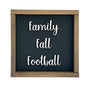 Handcrafted Family Fall Football Wood Sign - Rustic Home Decor