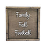 Handcrafted Family Fall Football Wood Sign - Rustic Home Decor