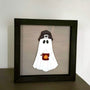 Ghost with Beanie Small Sign