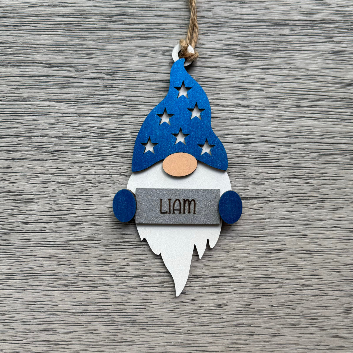 Personalized Christmas Gnome Ornaments - Custom Holiday Decorations