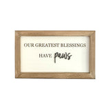 Our greatest blessings have paws wood sign