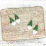 Gnome Earrings Shamrock Green Glitter Style 1 & 2