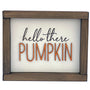 Hello There Pumpkin Wood Sign - Handcrafted Fall Decor with Laser Engraving