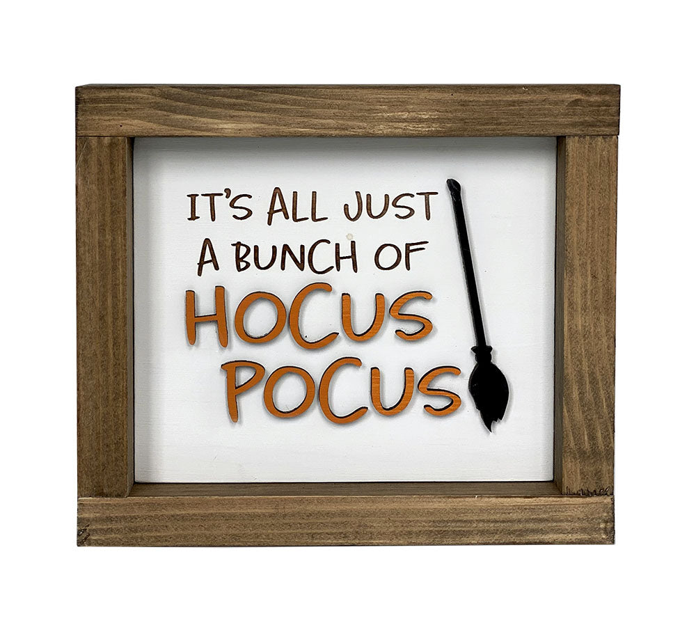 Hocus Pocus Halloween Wood Sign - Handcrafted Rustic Wall Decor