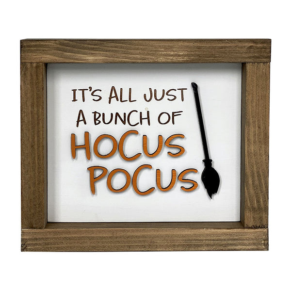 Hocus Pocus Halloween Wood Sign - Handcrafted Rustic Wall Decor