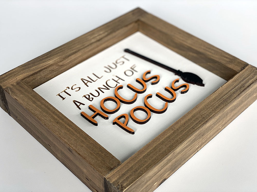 Hocus Pocus Halloween Wood Sign - Handcrafted Rustic Wall Decor