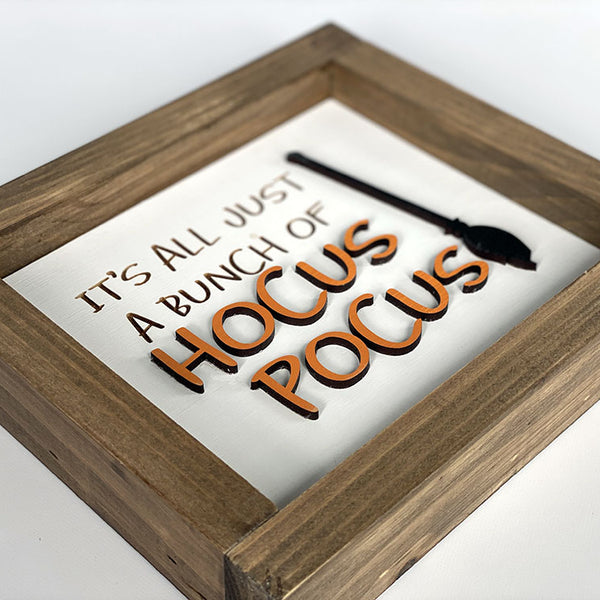 Hocus Pocus Halloween Wood Sign - Handcrafted Rustic Wall Decor