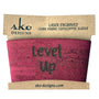 Level Up Coffee Cup Sleeve - Premium Cork Fabric Reusable Cup Holder