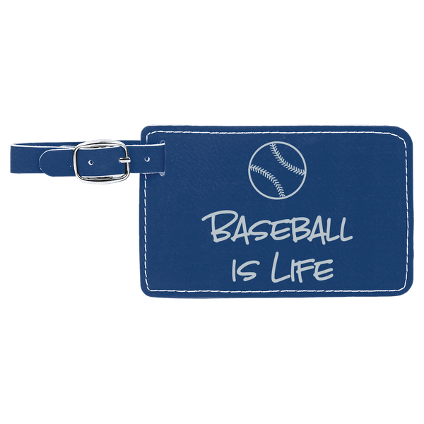 Custom Engraved Leatherette Luggage Tag - Personalized Travel Identifier