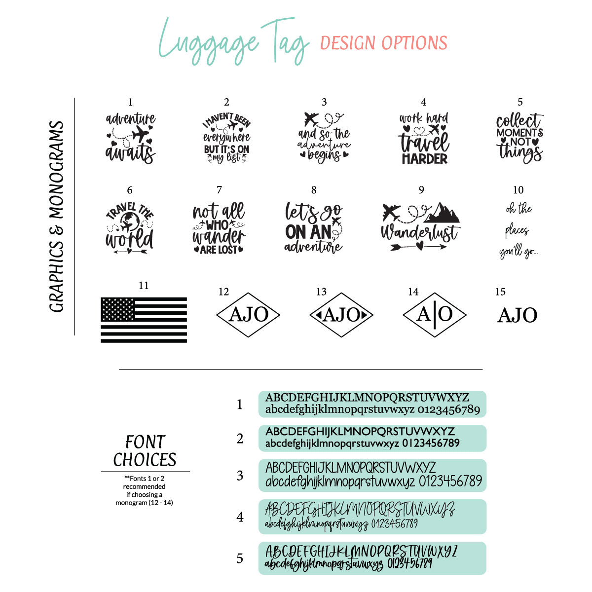 Custom Engraved Leatherette Luggage Tag - Personalized Travel Identifier