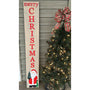 Handcrafted Merry Christmas Leaner Sign - Rustic Holiday Wood Decor