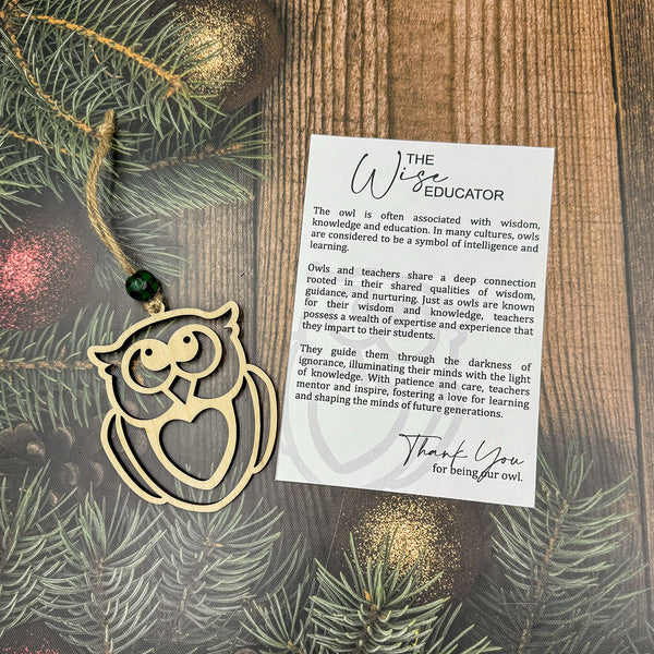 Owl Storyteller Ornament - The Wise Educator