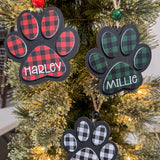 Personalized Paw Ornament