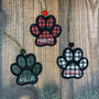 Personalized Paw Ornament