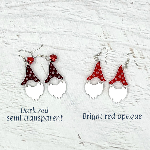 Gnome Earrings Red Style 3