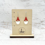 Gnome Earrings Red Style 3 Bright Red