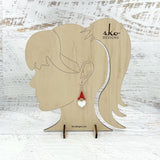 Gnome Earrings Red Style 3 Bright Red