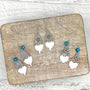 Gnome Earrings Silver Glitter Style 1, 2 & 3