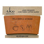 Orange cork fabric cup sleeve I'm a simple woman mug football flip flops