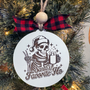 Santa's Favorite Ho Skeleton Ornament | Handcrafted Holiday Decor