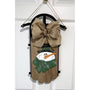 Handcrafted Winter Sled with Snowman - Oxford Brown Wood Holiday Decor