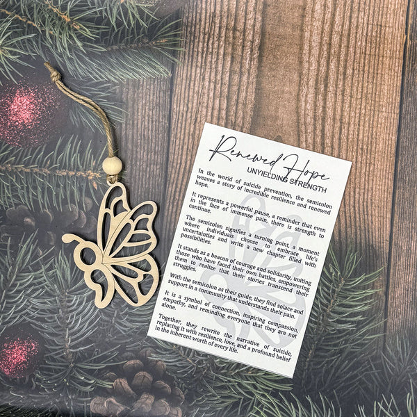 Semicolon Storyteller Ornament - Renewed Hope