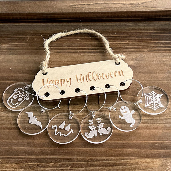 Halloween Wine Charms Set - Spooky Party Accessories for Wine Glasses