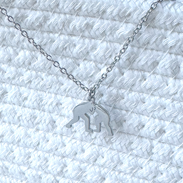 Personalized Wrestling Necklace - Custom Name Sports Jewelry Gift