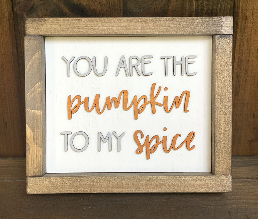 Handcrafted Pumpkin Spice Wood Sign - Fall Decor Wall Art
