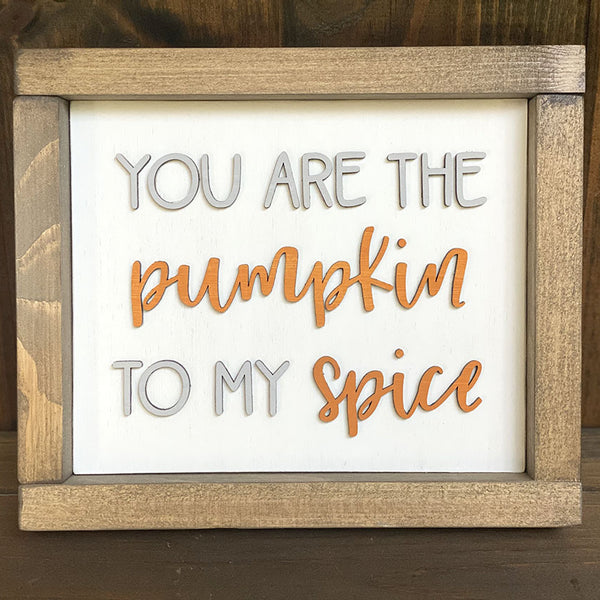 Handcrafted Pumpkin Spice Wood Sign - Fall Decor Wall Art