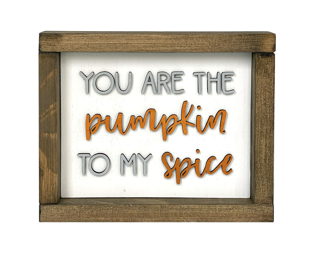 Handcrafted Pumpkin Spice Wood Sign - Fall Decor Wall Art