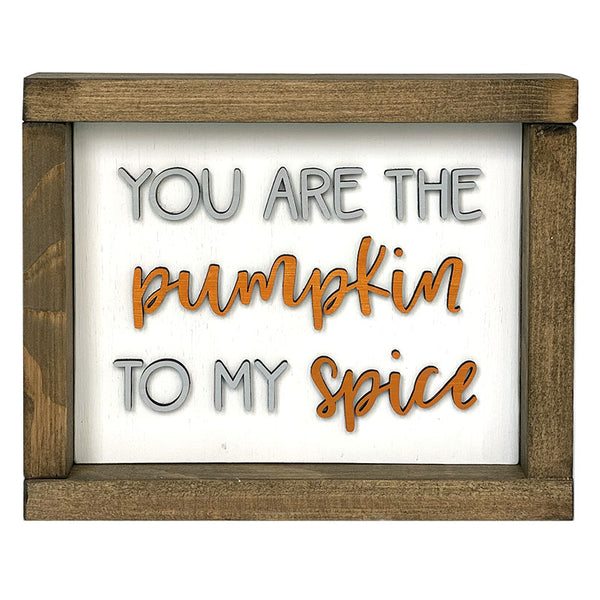 Handcrafted Pumpkin Spice Wood Sign - Fall Decor Wall Art