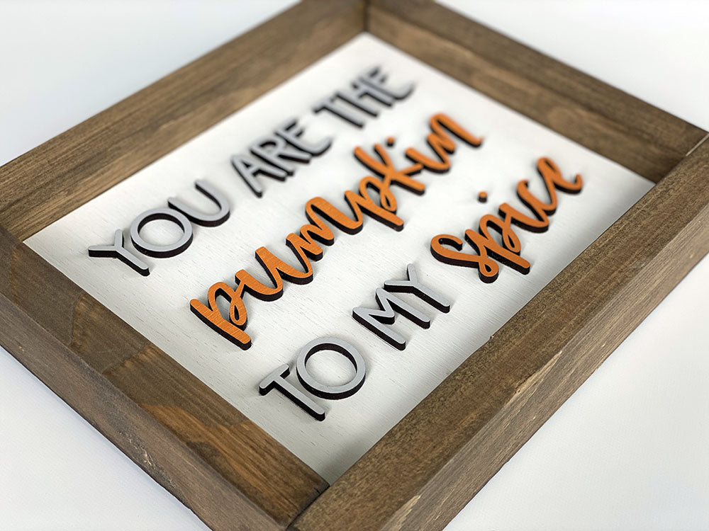 Handcrafted Pumpkin Spice Wood Sign - Fall Decor Wall Art