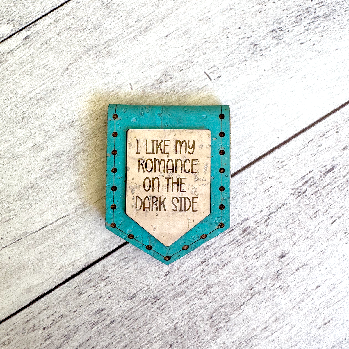 Magnetic Cork Bookmark 'I Like My Romance on the Dark Side' - Funny Literary Gift for Book Lovers