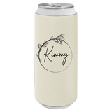 Can cooler with 'Kimmy' branding on a white background