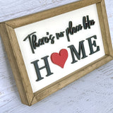 There's no place like home wood sign
