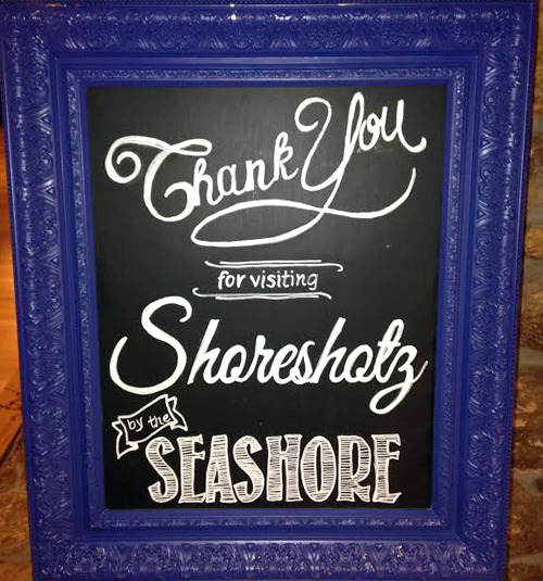 Chalkboard designed for Shoreshotz Photography for the Not Wedding at Sea Crest Beach Hotel.  Design by SKO Designs.
