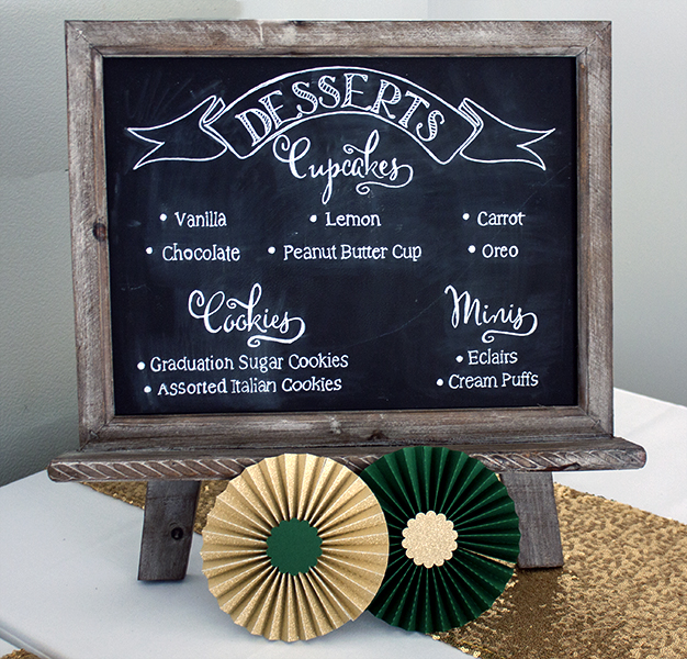 Custom Dessert Chalkboard