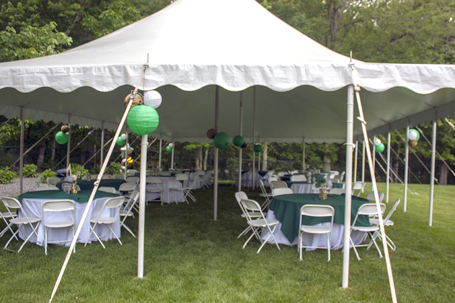 High school graduation party tent